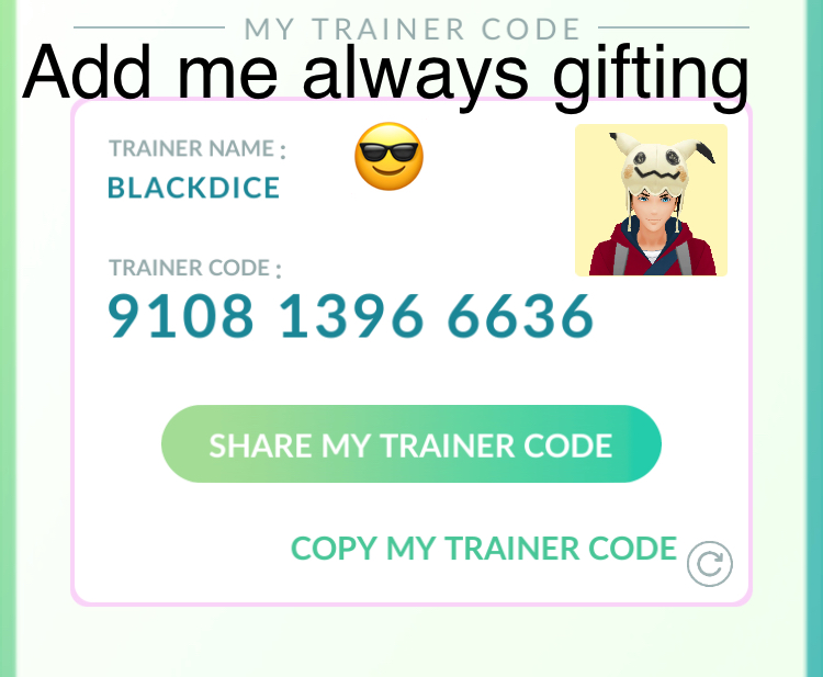 pokemon go friend codes